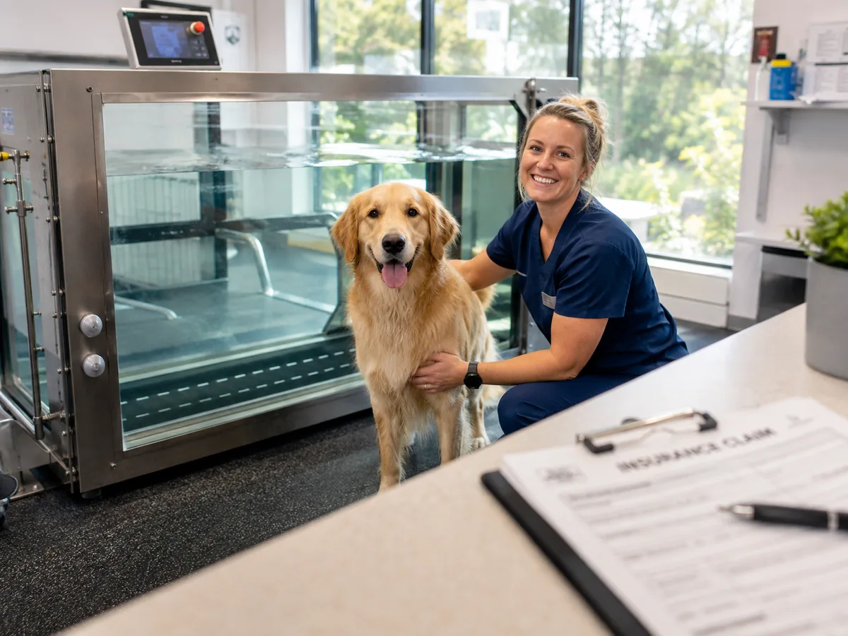 Pet insurance covering dog hydrotherapy sessions